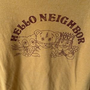 Steel City (Pittsburgh) Mr Roger’s neighborhood “Hello Neighbor” tee size M